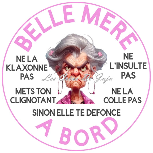 Stickers belle-mère à bord