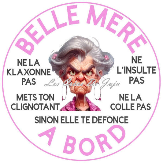 Macaron aimanté belle-mère à bord