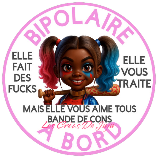 Macaron aimanté bipolaire à bord peau noire