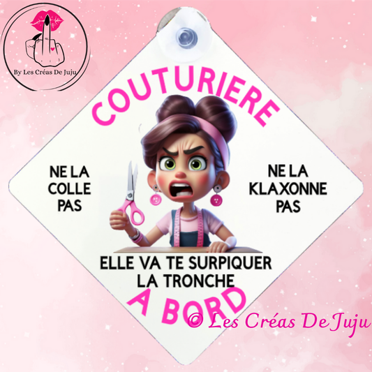Plaque ventouse couturière à bord