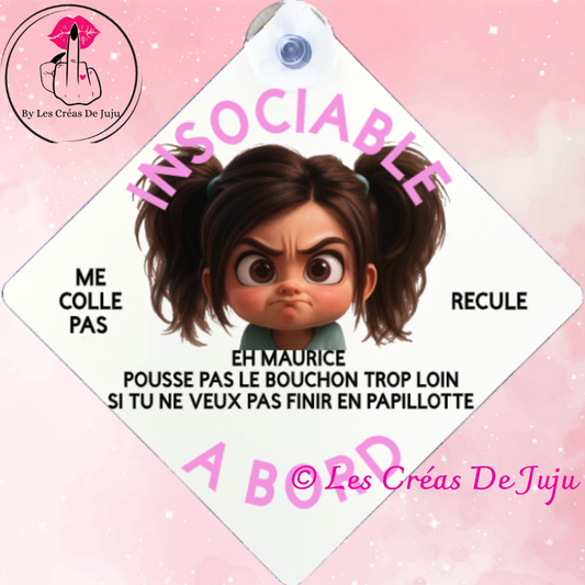 Plaque ventouse insociable à bord