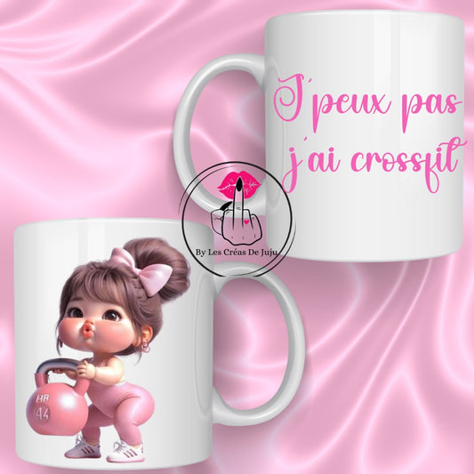 Mug j'peux pas j'ai crossfit