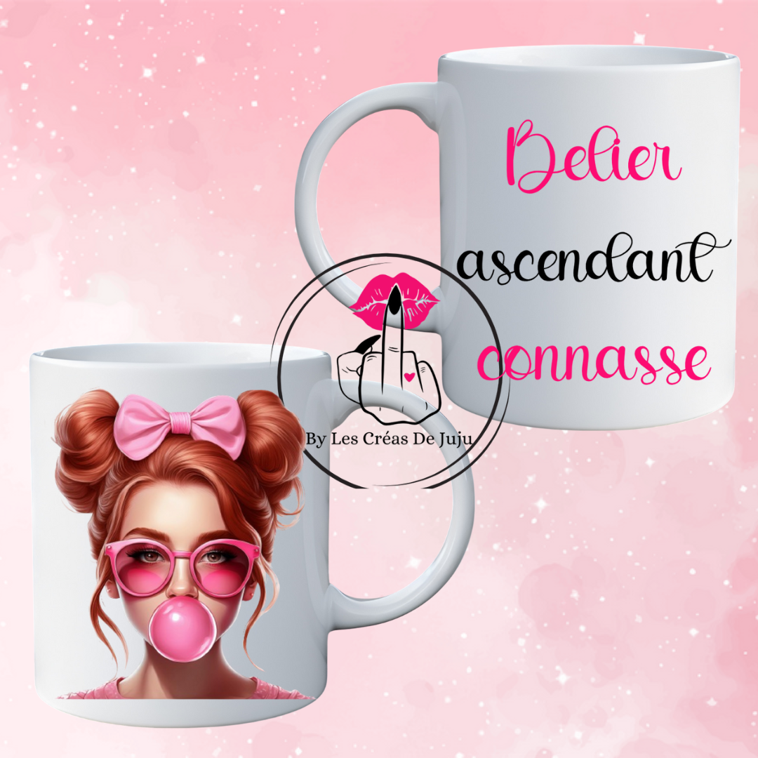 Mug connasse ascendant connasse personnalisable
