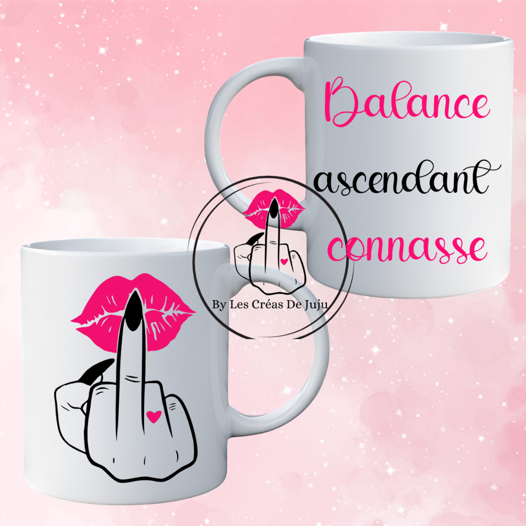 Mug connasse ascendant connasse personnalisable