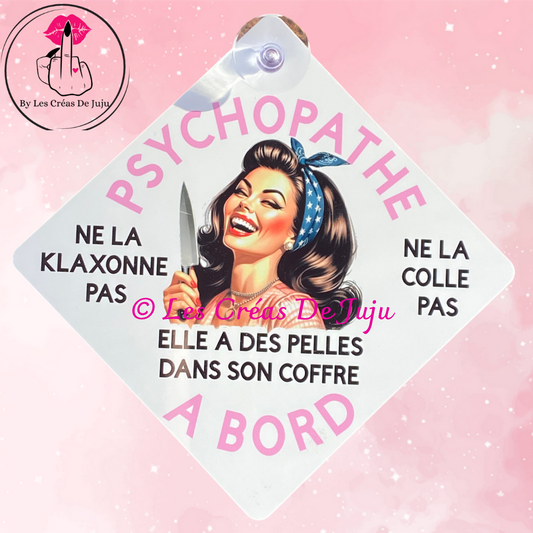 Plaque ventouse psychopathe à bord plusieurs versions