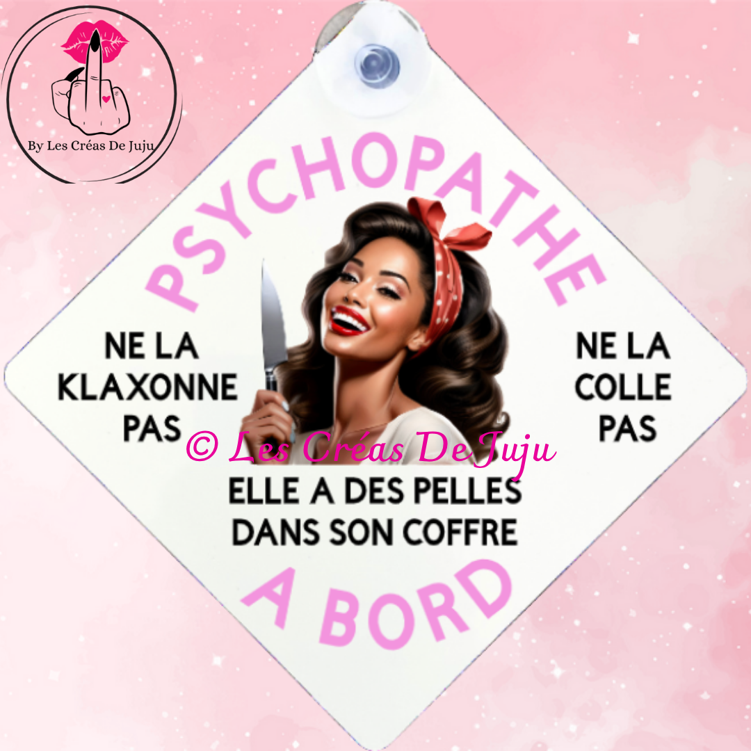 Plaque ventouse psychopathe à bord plusieurs versions