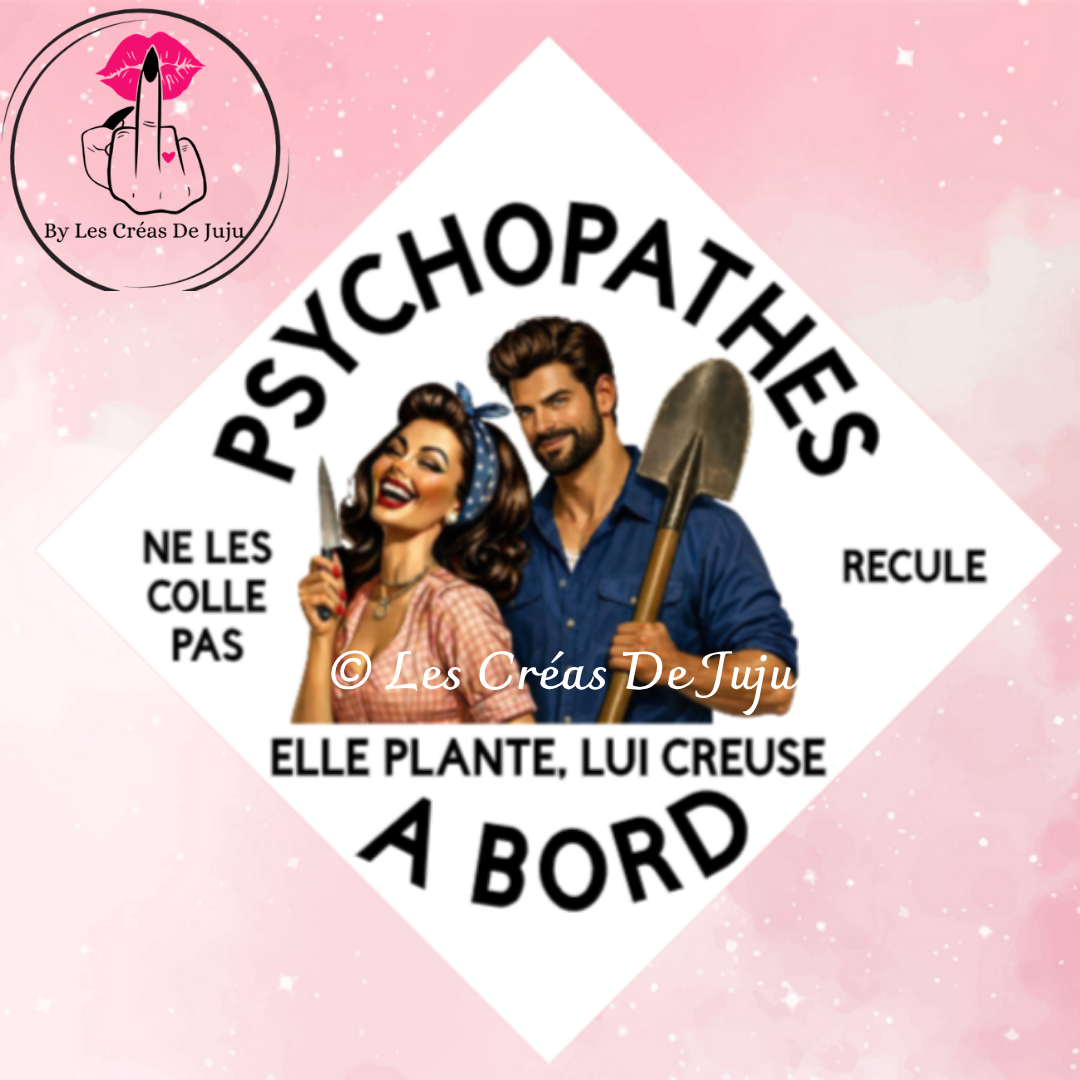 Plaque ventouse psychopathes à bord couple