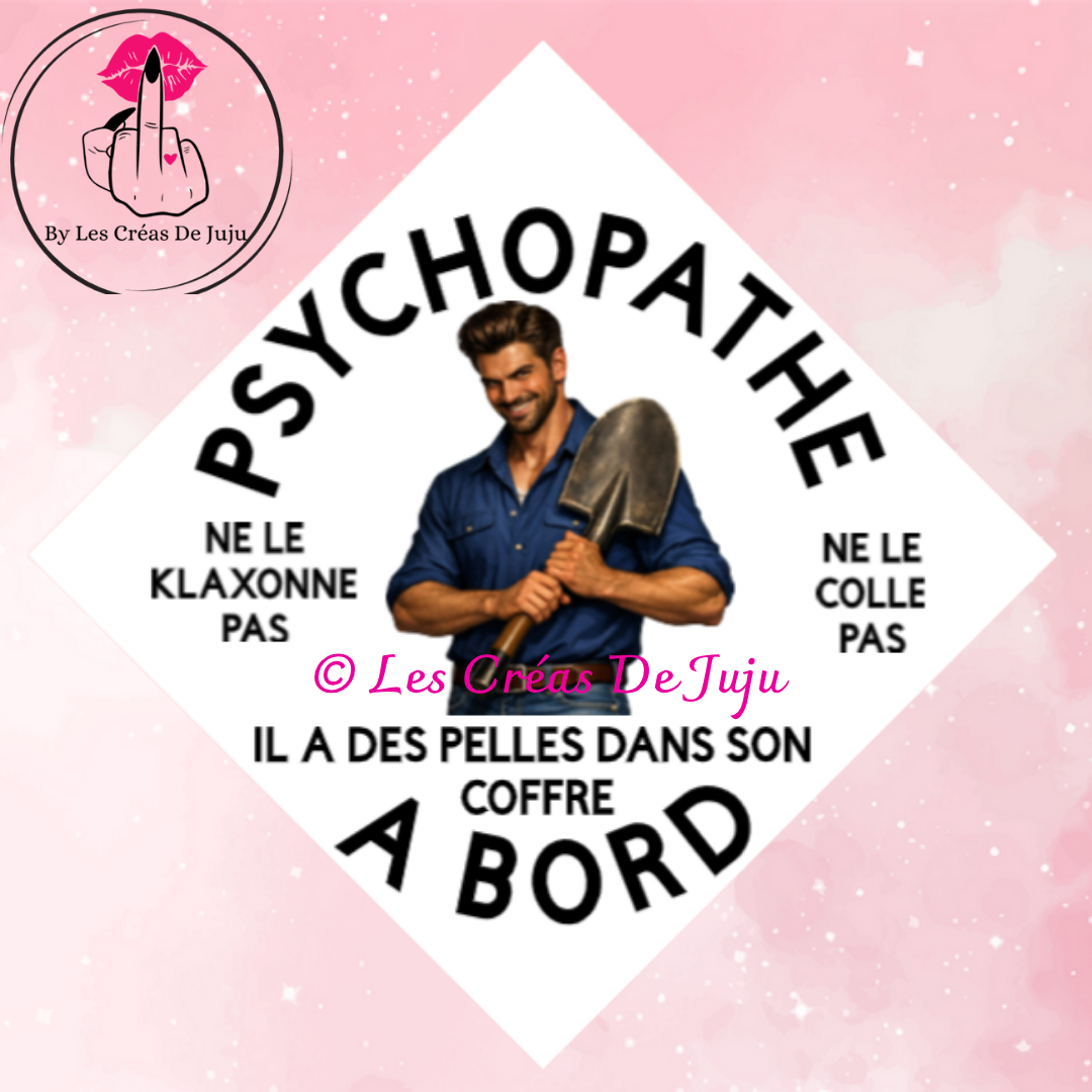 Plaque ventouse psychopathe à bord pour homme