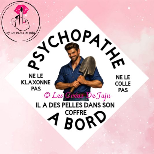 Plaque ventouse psychopathe à bord pour homme