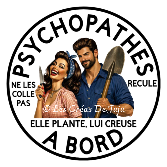 Macaron aimanté couple psychopathe