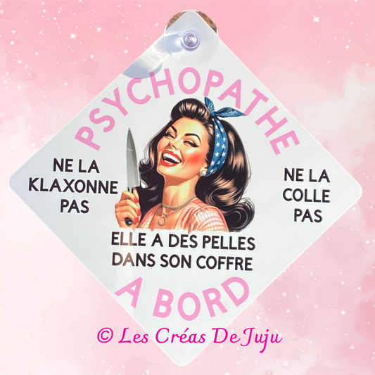 Plaque ventouse psychopathe à bord