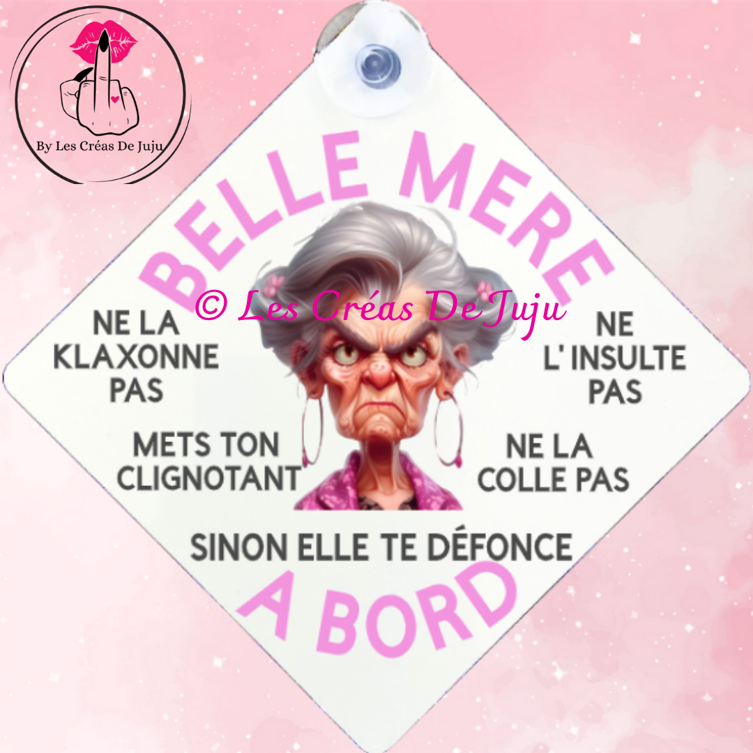 Plaque ventouse belle mère à bord