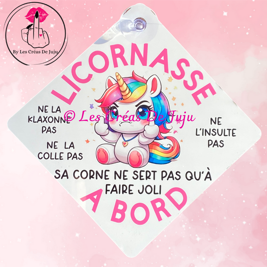 Plaque ventouse licornasse à bord plusieurs versions