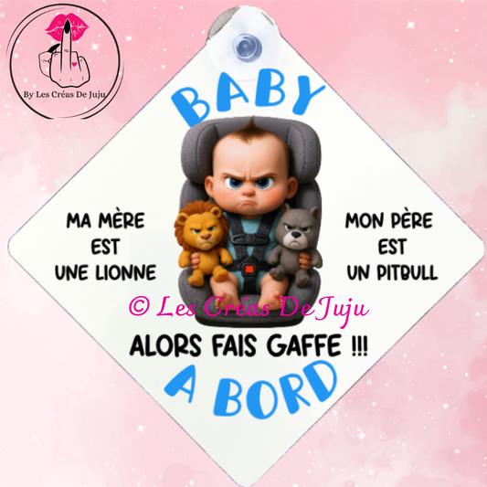 Plaque ventouse bébé à bord diverses versions