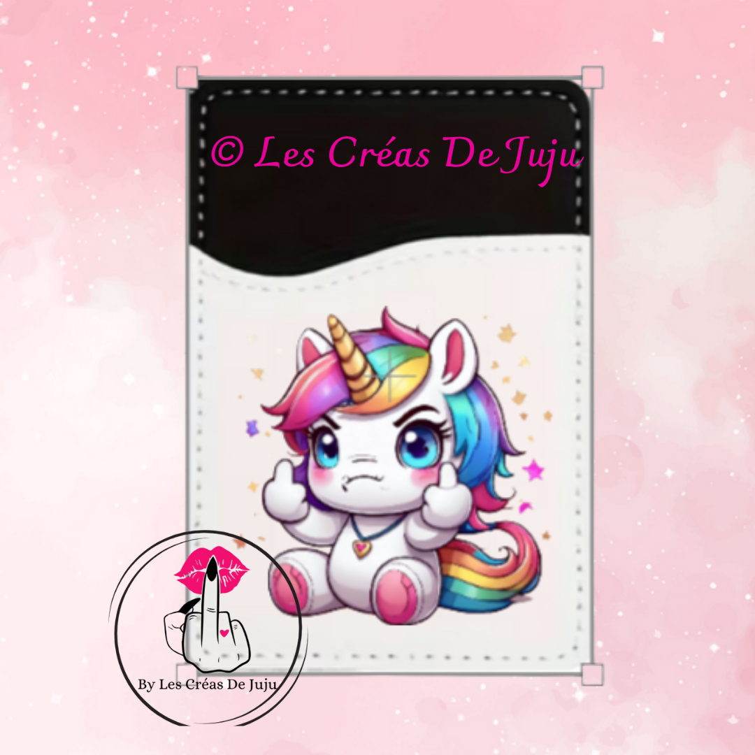 Etui carte licornasse