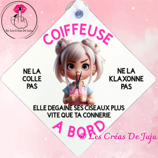 Plaque ventouse coiffeuse à bord