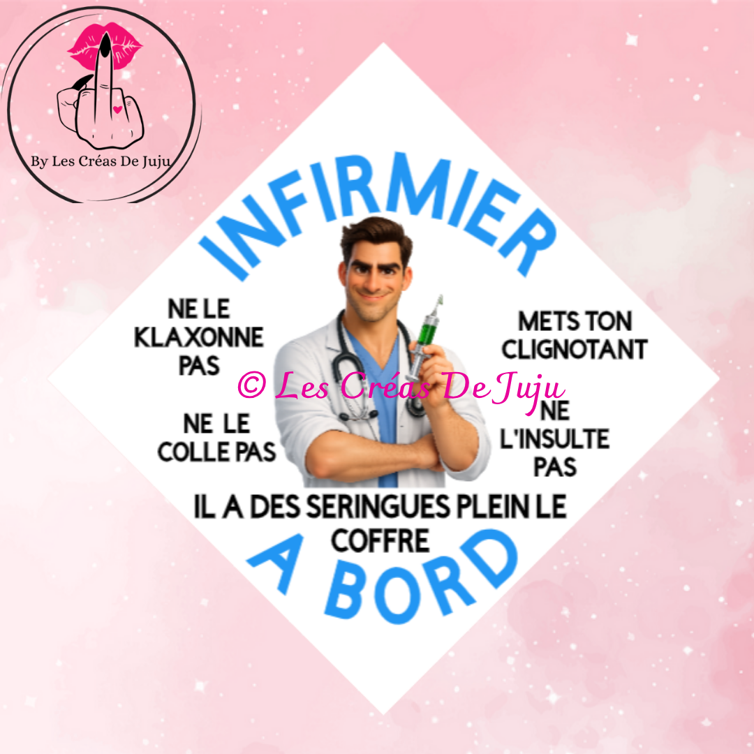 Plaque ventouse infirmier à bord