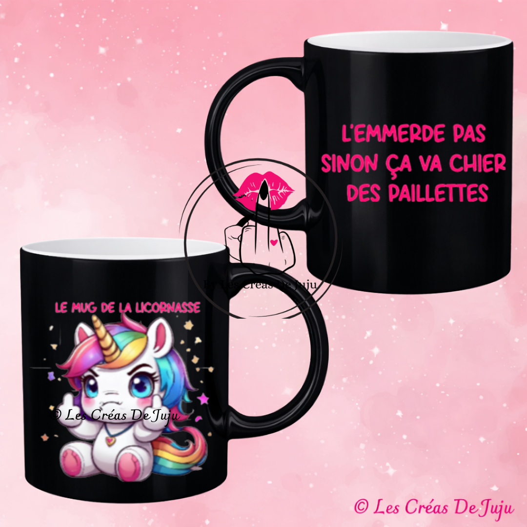 Mug licornasse plusieurs versions