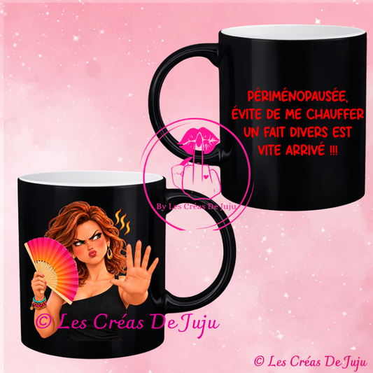 Mug humour "périménopausée" - Les Créas de Juju