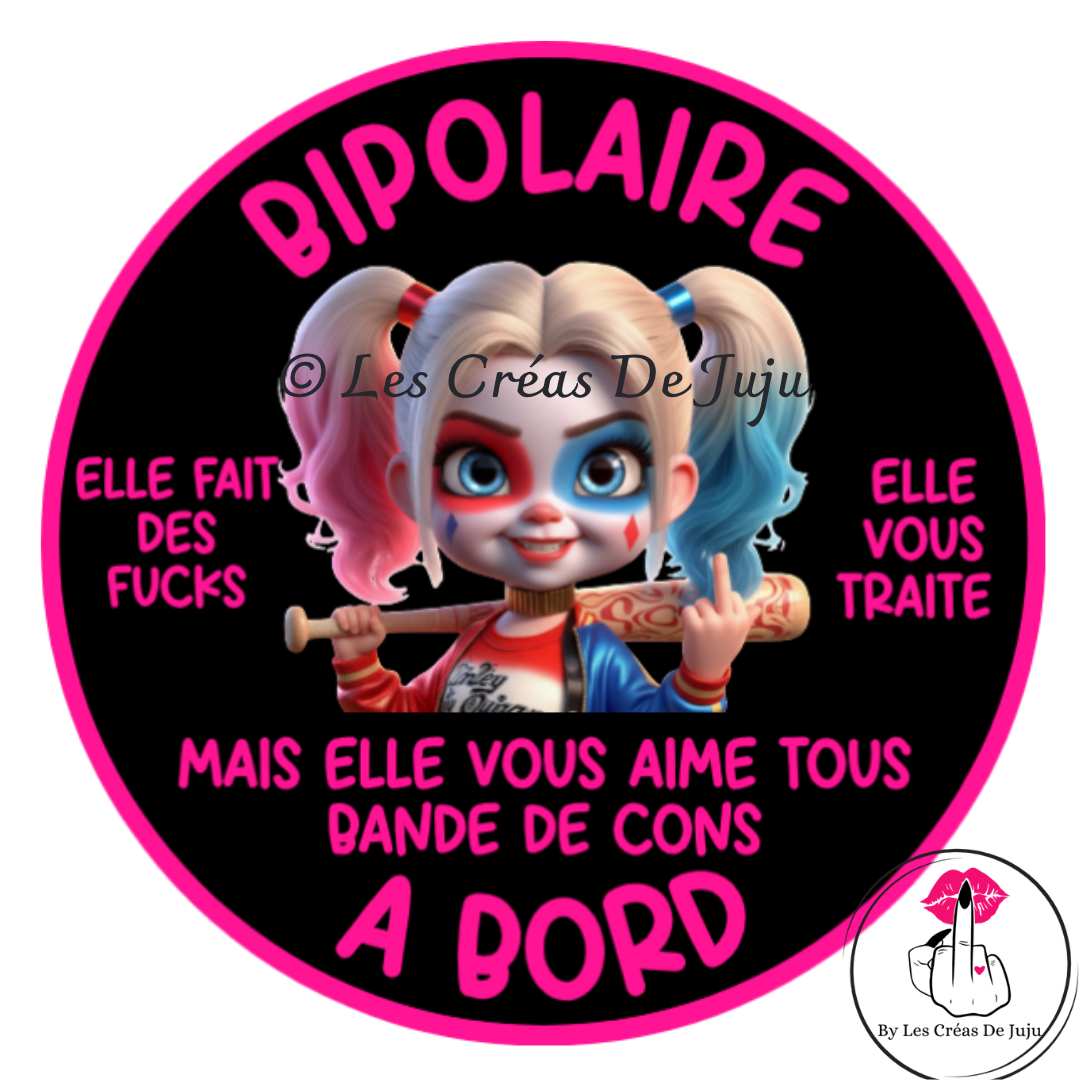 Stickers bipolaire à bord plusieurs versions