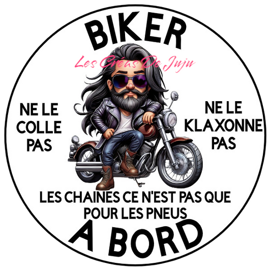Stickers biker à bord