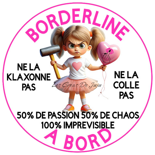 Stickers borderline à bord